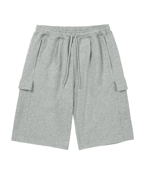DRAW FIT（ドローフィット）の「ミニマルカーゴスウェットバミューダパンツ [M.GREY]（その他パンツ・メンズ・その他・MEDIUM/LARGE/X-LARGE）」の4枚目の写真