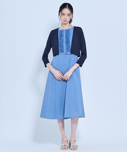TOCCA(トッカ)の「AIRLY WINGS BOLERO ボレロ(カーディガン/ボレロ・レディース・ピンク系/ネイビー系/アイボリー系/シルバー系・SMALL/MEDIUM)」の15枚目の写真