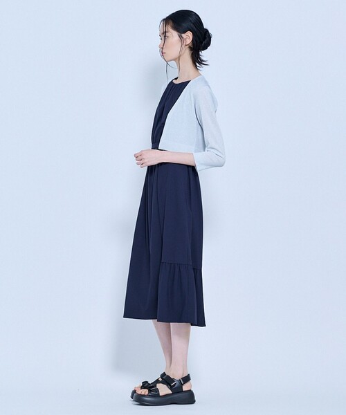 TOCCA(トッカ)の「AIRLY WINGS BOLERO ボレロ(カーディガン/ボレロ・レディース・ピンク系/ネイビー系/アイボリー系/シルバー系・SMALL/MEDIUM)」の5枚目の写真
