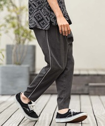 mp14962- Side Piping Line Tapered Ankle Slacks スラックスパンツ(S68626cmb)