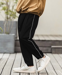 mp14962- Side Piping Line Tapered Ankle Slacks スラックスパンツ(S68626cmb)