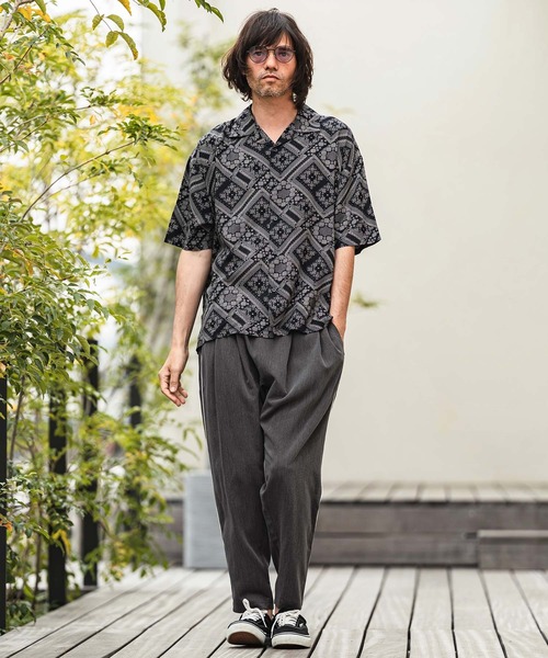 CAMBIO(カンビオ)の「mp14962- Side Piping Line Tapered Ankle Slacks スラックスパンツ(S68626cmb)(スラックス・メンズ・チャコールグレー/ブラック・L/M/S)」の14枚目の写真