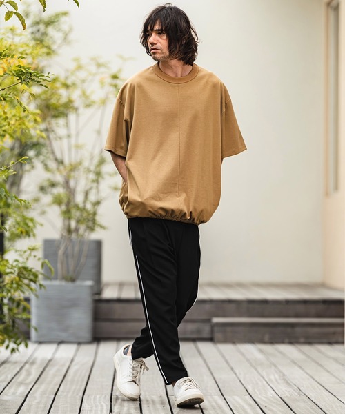 CAMBIO(カンビオ)の「mp14962- Side Piping Line Tapered Ankle Slacks スラックスパンツ(S68626cmb)(スラックス・メンズ・チャコールグレー/ブラック・L/M/S)」の21枚目の写真