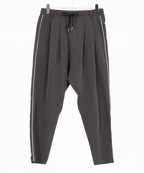 CAMBIO(カンビオ)の「mp14962- Side Piping Line Tapered Ankle Slacks スラックスパンツ(S68626cmb)(スラックス・メンズ・チャコールグレー/ブラック・L/M/S)」の5枚目の写真