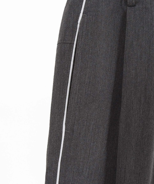 CAMBIO(カンビオ)の「mp14962- Side Piping Line Tapered Ankle Slacks スラックスパンツ(S68626cmb)(スラックス・メンズ・チャコールグレー/ブラック・L/M/S)」の8枚目の写真