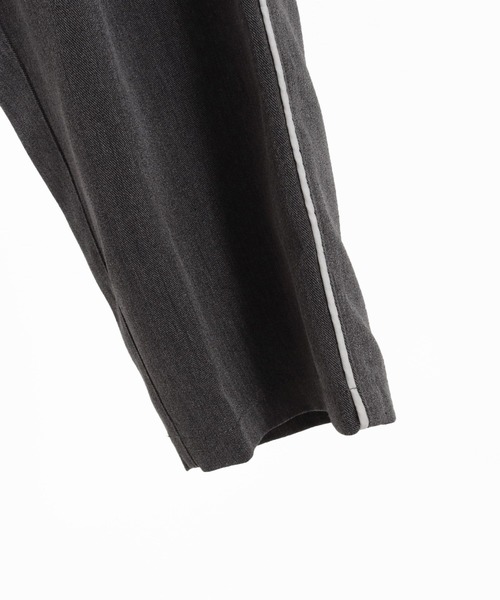 CAMBIO(カンビオ)の「mp14962- Side Piping Line Tapered Ankle Slacks スラックスパンツ(S68626cmb)(スラックス・メンズ・チャコールグレー/ブラック・L/M/S)」の10枚目の写真