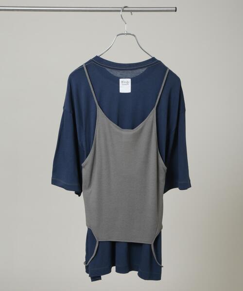 RhodolirioN(ロドリリオン)の「RhodolirioN/Camisole Top & Loose-fitting T(Tシャツ/カットソー・レディース・ネイビー/ベージュ・0)」の3枚目の写真