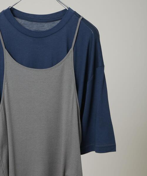 RhodolirioN(ロドリリオン)の「RhodolirioN/Camisole Top & Loose-fitting T(Tシャツ/カットソー・レディース・ネイビー/ベージュ・0)」の5枚目の写真