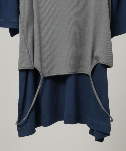 RhodolirioN(ロドリリオン)の「RhodolirioN/Camisole Top & Loose-fitting T(Tシャツ/カットソー・レディース・ネイビー/ベージュ・0)」の6枚目の写真