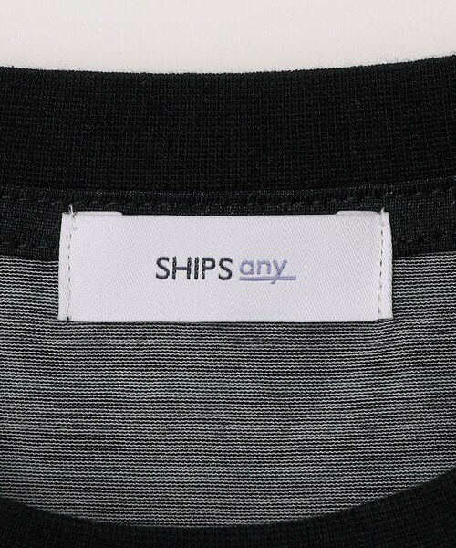 SHIPS any(シップス エニィ)の「SHIPS any:〈接触冷感〉マルチ ボーダー ポケット Tシャツ◇(Tシャツ/カットソー・メンズ・ブラウン/オリーブ/チャコールグレー/グレー・X-LARGE/LARGE/MEDIUM/SMALL)」の9枚目の写真