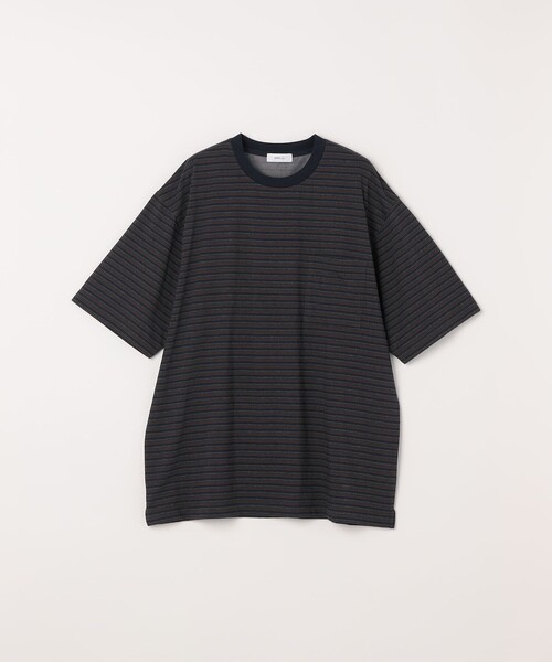 SHIPS any(シップス エニィ)の「SHIPS any:〈接触冷感〉マルチ ボーダー ポケット Tシャツ◇(Tシャツ/カットソー・メンズ・ブラウン/オリーブ/チャコールグレー/グレー・X-LARGE/LARGE/MEDIUM/SMALL)」の14枚目の写真
