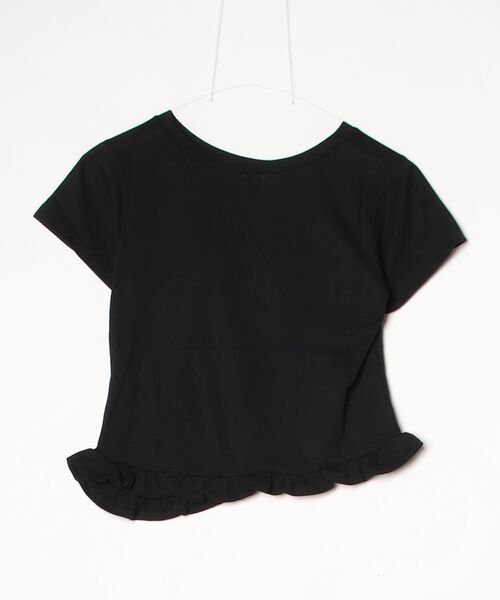 ROSE BUD（ローズバッド）の「FRILL HEM TOP（Tシャツ/カットソー・レディース・ライトグレー/ブラック/ピンク・ONE SIZE）」の4枚目の写真