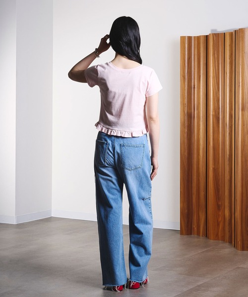 ROSE BUD(ローズバッド)の「FRILL HEM TOP(Tシャツ/カットソー・レディース・ライトグレー/ブラック/ピンク・ONE SIZE)」の19枚目の写真