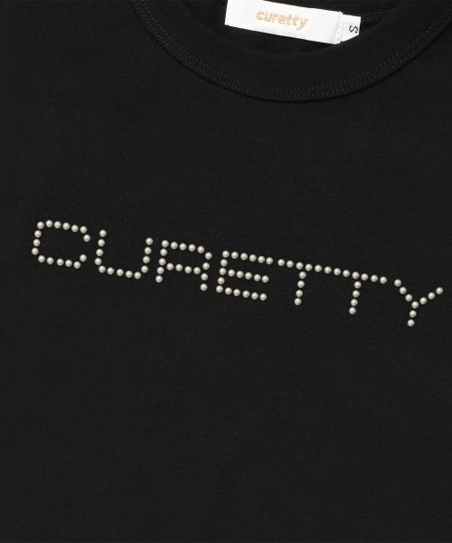 CURETTY(キュリティ)の「C LOGO CONVEX T-SHIRT_BLACK(Tシャツ/カットソー・レディース・ブラック・MEDIUM/SMALL)」の5枚目の写真