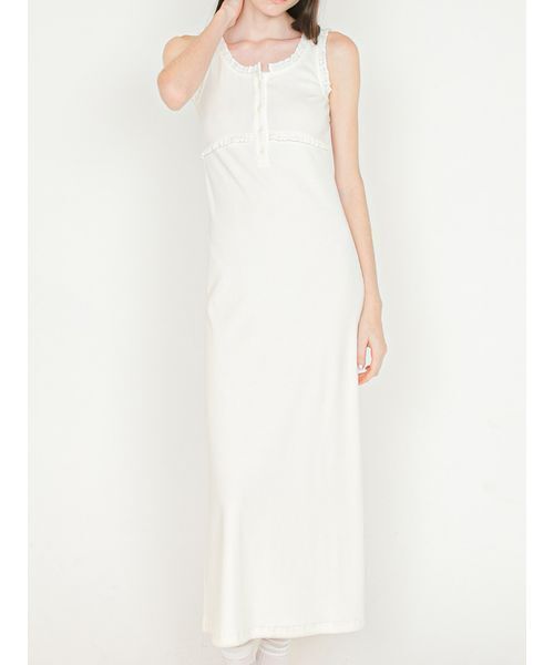 SORIN(ソリン )の「Lace Decorated Cut Dress/レースデコレート カットドレス(ワンピース・レディース・ブラック/グレー/オフホワイト・38/36)」の1枚目の写真
