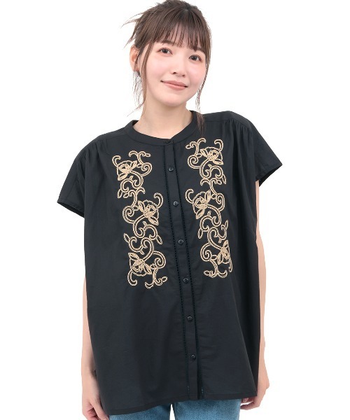 チチカカ(チチカカ)の「コード刺繍ブラウス(シャツ/ブラウス・レディース・ホワイト/ブラック/ベージュ・FREE)」の8枚目の写真