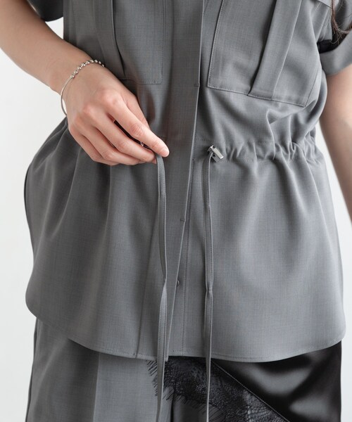 GALLEST(ギャレスト)の「Comfy SET UP|サファリシャツ【セットアップ対応/通勤/カセット服/接触冷感/UVカット】(シャツ/ブラウス・レディース・キャメル/オリーブ/ブラック/グレー系その他6・38/34)」の11枚目の写真