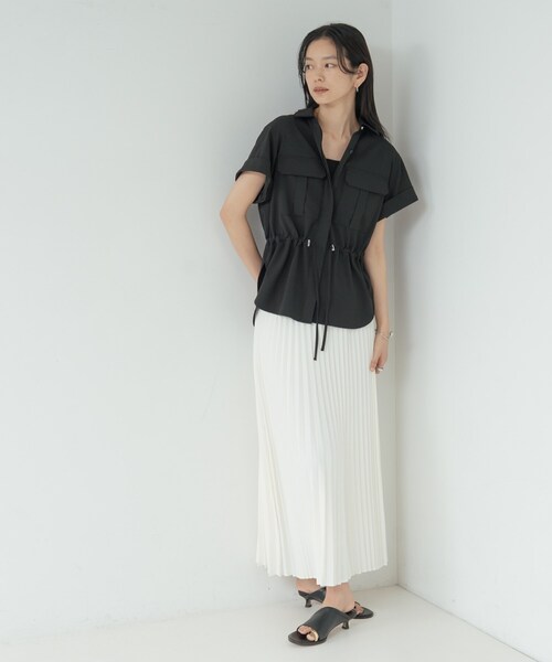 GALLEST(ギャレスト)の「Comfy SET UP|サファリシャツ【セットアップ対応/通勤/カセット服/接触冷感/UVカット】(シャツ/ブラウス・レディース・キャメル/オリーブ/ブラック/グレー系その他6・38/34)」の19枚目の写真