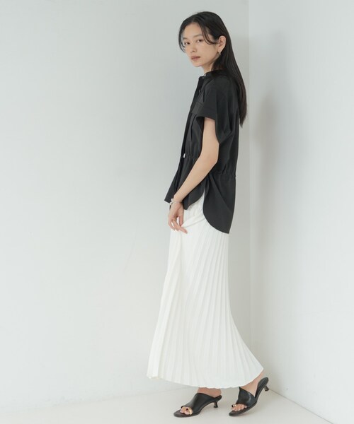 GALLEST(ギャレスト)の「Comfy SET UP|サファリシャツ【セットアップ対応/通勤/カセット服/接触冷感/UVカット】(シャツ/ブラウス・レディース・キャメル/オリーブ/ブラック/グレー系その他6・38/34)」の20枚目の写真