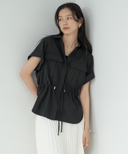 GALLEST(ギャレスト)の「Comfy SET UP|サファリシャツ【セットアップ対応/通勤/カセット服/接触冷感/UVカット】(シャツ/ブラウス・レディース・キャメル/オリーブ/ブラック/グレー系その他6・38/34)」の21枚目の写真