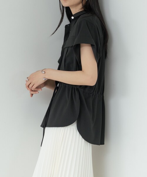 GALLEST(ギャレスト)の「Comfy SET UP|サファリシャツ【セットアップ対応/通勤/カセット服/接触冷感/UVカット】(シャツ/ブラウス・レディース・キャメル/オリーブ/ブラック/グレー系その他6・38/34)」の22枚目の写真