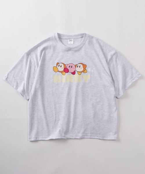 make a ray!（メイク ア レイ！）の「【71】星のカービィ ワドルディ フロント＆バックプリント クルーネックTシャツ/レディース（S）（Tシャツ/カットソー・レディース・ピンク/ネイビー/ミント/アッシュグレー・L/M）」の9枚目の写真