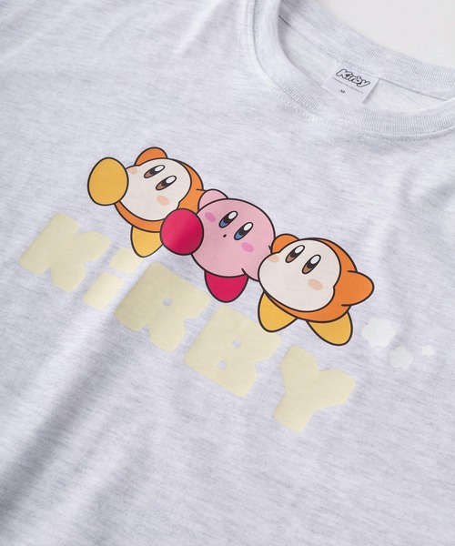 make a ray!（メイク ア レイ！）の「【71】星のカービィ ワドルディ フロント＆バックプリント クルーネックTシャツ/レディース（S）（Tシャツ/カットソー・レディース・ピンク/ネイビー/ミント/アッシュグレー・L/M）」の11枚目の写真