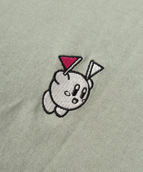 make a ray!（メイク ア レイ！）の「【71】星のカービィ ワドルディ フロント＆バックプリント クルーネックTシャツ/レディース（S）（Tシャツ/カットソー・レディース・ピンク/ネイビー/ミント/アッシュグレー・L/M）」の7枚目の写真