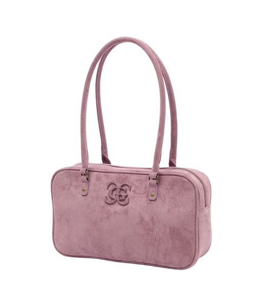X-girl(エックスガール)の「TONAL XG EMBLEM LANDSCAPE HANDBAG(ハンドバッグ・レディース・ブラック/ピンク・ONE SIZE)」の16枚目の写真