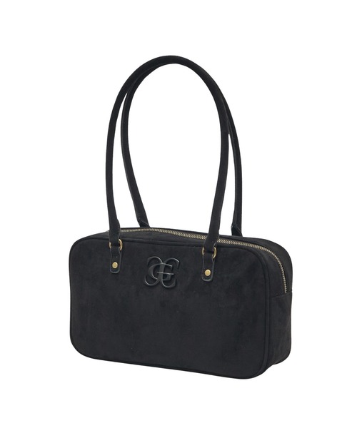 X-girl(エックスガール)の「TONAL XG EMBLEM LANDSCAPE HANDBAG(ハンドバッグ・レディース・ブラック/ピンク・ONE SIZE)」の17枚目の写真