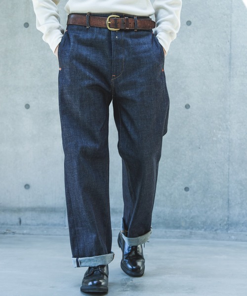 MR.OLIVE(ミスターオリーブ)の「14oz SELVEDGE DENIM / BASTION TROUSERS /M263110(デニムパンツ・メンズ・インディゴブルー・LARGE/MEDIUM/SMALL)」の1枚目の写真