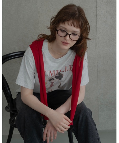 JUMELLE(ジュメロ)の「【ユニセックス】プリントドッグT(Tシャツ/カットソー・レディース・アイボリー・LARGE/FREE)」の7枚目の写真