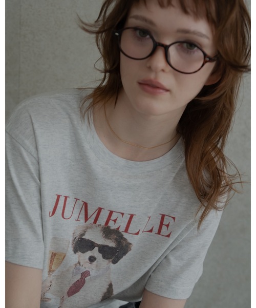 JUMELLE(ジュメロ)の「【ユニセックス】プリントドッグT(Tシャツ/カットソー・レディース・アイボリー・LARGE/FREE)」の9枚目の写真