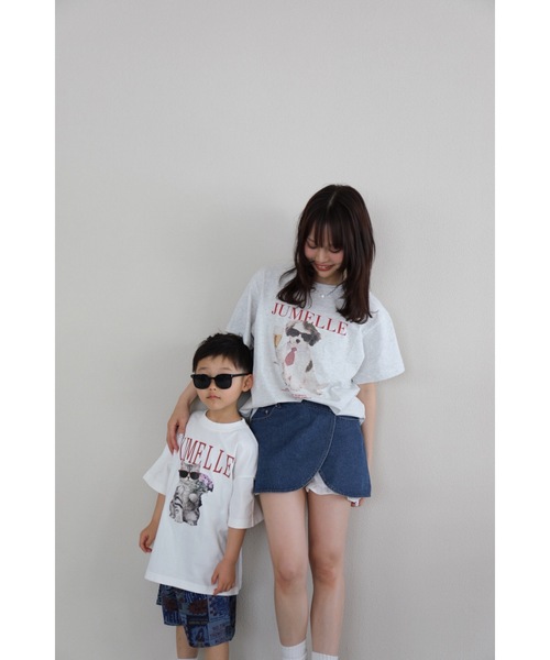 JUMELLE(ジュメロ)の「【ユニセックス】プリントドッグT(Tシャツ/カットソー・レディース・アイボリー・LARGE/FREE)」の4枚目の写真