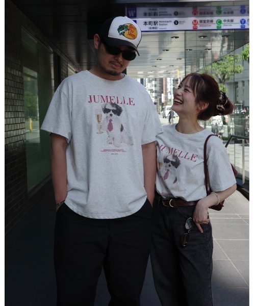 JUMELLE(ジュメロ)の「【ユニセックス】プリントドッグT(Tシャツ/カットソー・レディース・アイボリー・LARGE/FREE)」の19枚目の写真