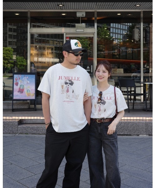 JUMELLE(ジュメロ)の「【ユニセックス】プリントドッグT(Tシャツ/カットソー・レディース・アイボリー・LARGE/FREE)」の21枚目の写真