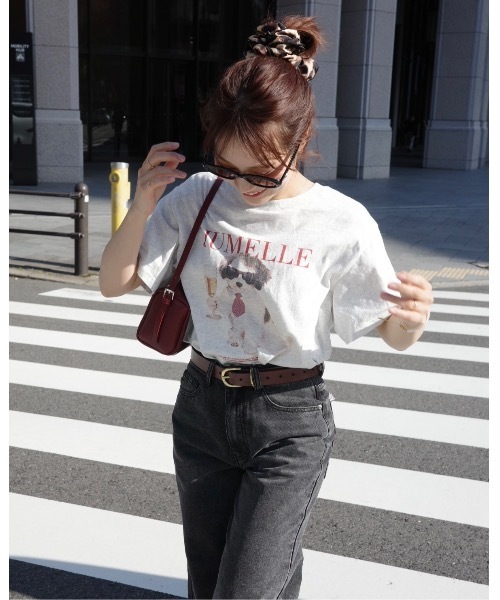 JUMELLE(ジュメロ)の「【ユニセックス】プリントドッグT(Tシャツ/カットソー・レディース・アイボリー・LARGE/FREE)」の5枚目の写真