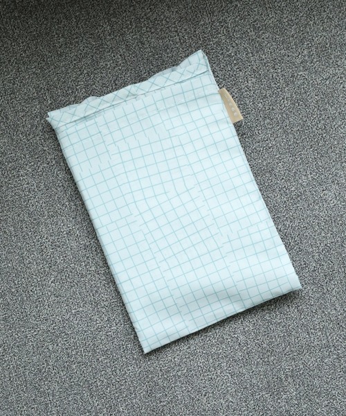 392 plusm(サンキューニプリュスエム)の「392PLUSM ECO BAG_S チェック エコバッグ(エコバッグ/サブバッグ・メンズ・グリーン/イエロー/オフホワイト/ベージュ・ONE)」の7枚目の写真