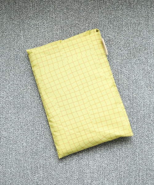392 plusm(サンキューニプリュスエム)の「392PLUSM ECO BAG_S チェック エコバッグ(エコバッグ/サブバッグ・メンズ・グリーン/イエロー/オフホワイト/ベージュ・ONE)」の12枚目の写真