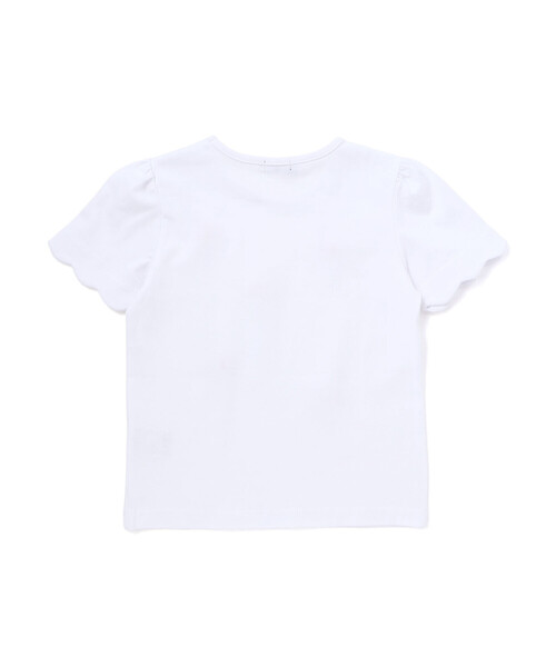 BeBe（ベベ）の「フラミンゴモチーフスカラップ袖Tシャツ(80~150cm)（Tシャツ/カットソー・キッズ・ブルー/ホワイト・130cm/120cm/140cm/150cm/110cm）」の10枚目の写真