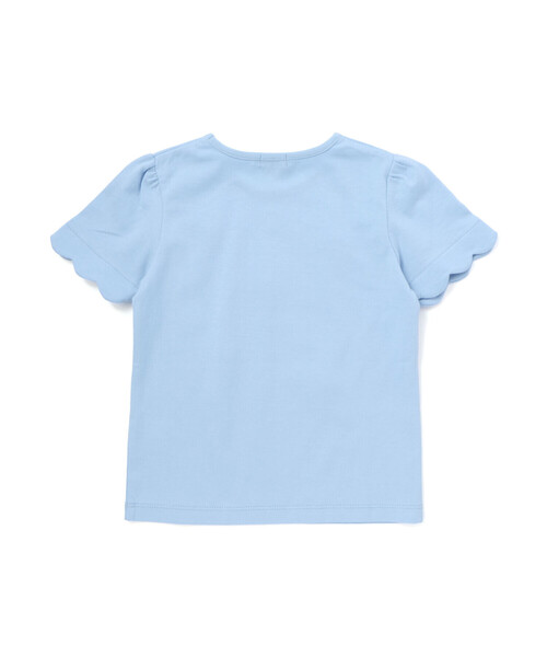BeBe（ベベ）の「フラミンゴモチーフスカラップ袖Tシャツ(80~150cm)（Tシャツ/カットソー・キッズ・ブルー/ホワイト・130cm/120cm/140cm/150cm/110cm）」の12枚目の写真