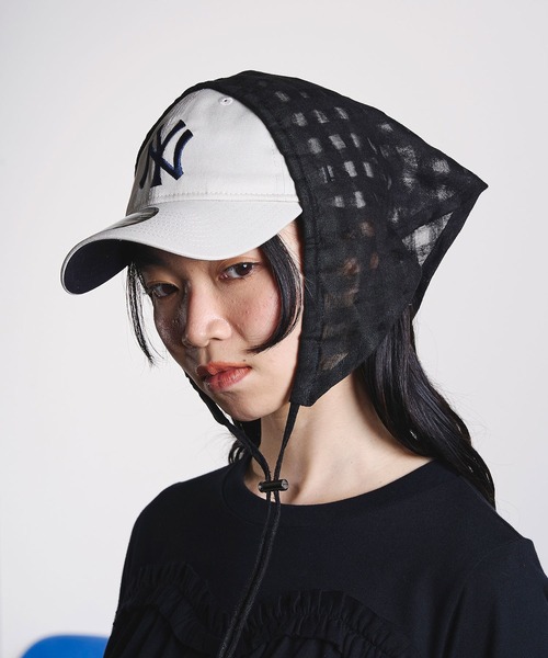 Odds（オッズ）の「(odds)CHECKED BABUSHKA（その他ヘアアクセサリー・レディース・ブラック/ピンク・ONE SIZE）」の3枚目の写真