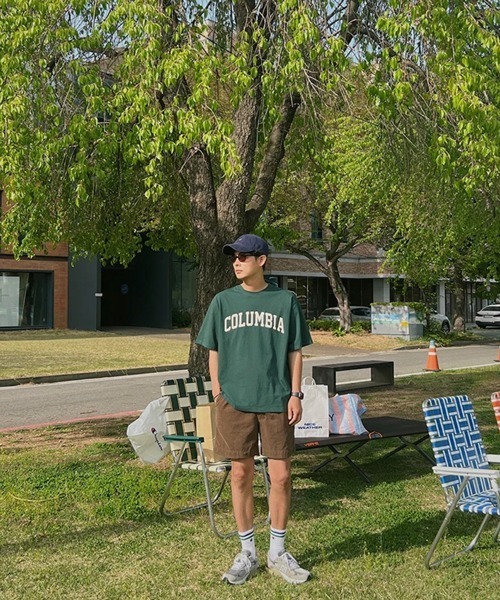 NOWLE(ノウル)の「【NOWLE】アーチカレッジロゴ プリントTシャツ / 半袖 Tシャツ(Tシャツ/カットソー・メンズ・グリーン/ホワイト/ブラック・X-LARGE/LARGE/MEDIUM)」の7枚目の写真