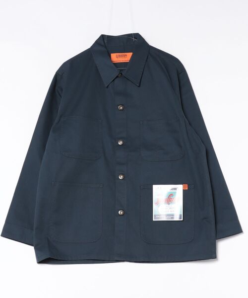 UNIVERSAL OVERALL（ユニバーサルオーバーオール）の「【72】【it】【UNIVERSAL OVERALL】COVERALL BIO WASH（カバーオール・メンズ・ネイビー/グリーン系/アイボリー・SMALL/XX-LARGE）」の3枚目の写真