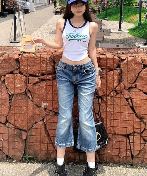 SHEENA（シーナ）の「ローライズデニムカプリパンツ（デニムパンツ・レディース・ブルー・L/M/S）」の10枚目の写真