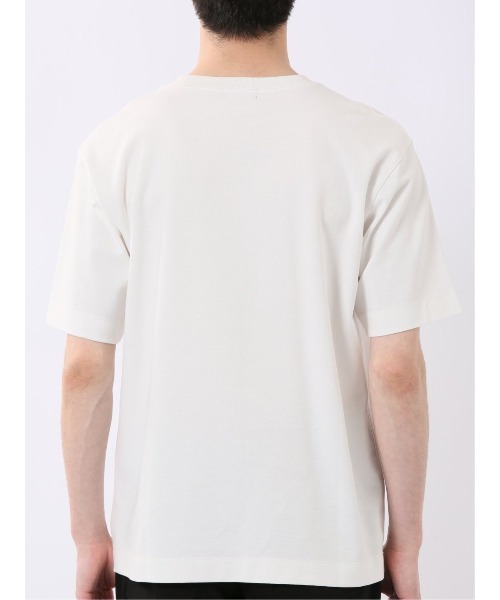 TAKA-Q(タカキュー)の「ストレッチ 接触冷感 抗菌防臭 UV シルケットポンチ 綿混 クルーネック 半袖 Tシャツ メンズ(Tシャツ/カットソー・メンズ・ブルー/ブラック/ホワイト/キャメル・X-LARGE/MEDIUM/LARGE)」の12枚目の写真
