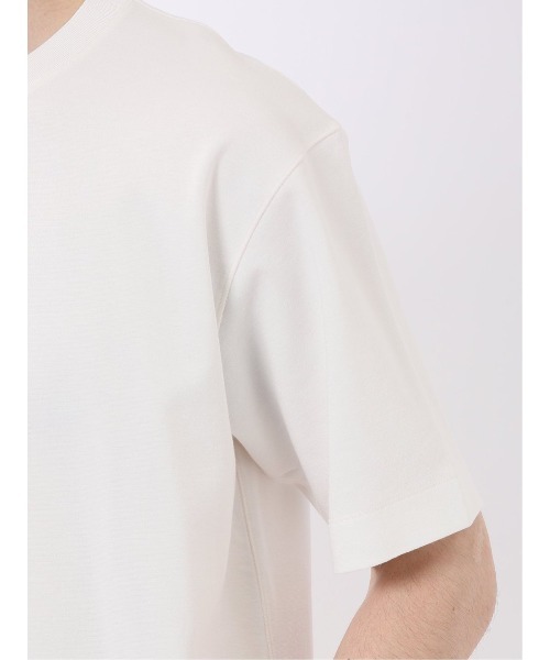TAKA-Q(タカキュー)の「ストレッチ 接触冷感 抗菌防臭 UV シルケットポンチ 綿混 クルーネック 半袖 Tシャツ メンズ(Tシャツ/カットソー・メンズ・ブルー/ブラック/ホワイト/キャメル・X-LARGE/MEDIUM/LARGE)」の14枚目の写真