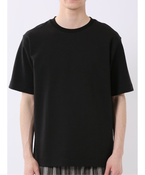 TAKA-Q(タカキュー)の「ストレッチ 接触冷感 抗菌防臭 UV シルケットポンチ 綿混 クルーネック 半袖 Tシャツ メンズ(Tシャツ/カットソー・メンズ・ブルー/ブラック/ホワイト/キャメル・X-LARGE/MEDIUM/LARGE)」の20枚目の写真