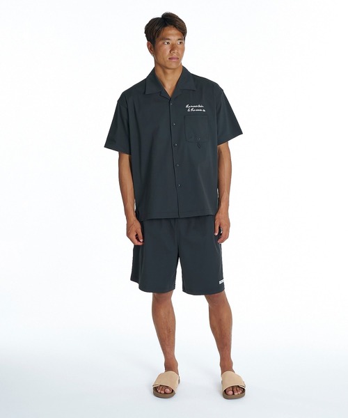 Quiksilver（クイックシルバー）の「QUIKSILVER メンズ SIGN BAGGY SHORTS ショートパンツ 接触冷感 速乾 UPF50+ 4WAYストレッチ<NATURE TECH>【2026年夏モデル】（その他パンツ・メンズ・ブラウン系その他2/ブラック・MEDIUM/LARGE/X-LARGE）」の2枚目の写真