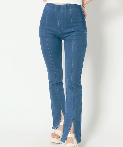 GORGE(ゴージ)の「スリットフレアパンツ(その他パンツ・レディース・ブルー/インディゴブルー・S)」の3枚目の写真